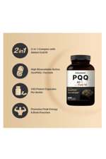 NatureBell PQQ 40mg with CoQ10, 240 Capsules  Active Pyrroloquinoline Quinone, Highly Bioavailable ZenPQQ+ Formula – Promotes Heart, Brain,  Mitochondrial Health.