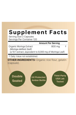 NatureBell Pure Moringa 8000mg - Made with Moringa Organic, 240 Capsules.Abd Menşei.47.