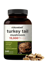 NatureBell Turkey Tail Mushroom 240 Capsul.Usa Menşei. 3733