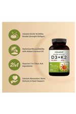 NatureBell Vitamin D3 10,000 IU + K2 200 mcg, MK 7 FORM  240 Softgels.59.