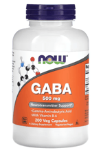 Now Food GABA with Vitamin B-6,  500mg  200 Vegie Kapsul.Abd Menşei.43.