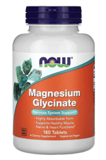 NOW FOOD Magnesium Glycinate  Bisglycinate Form 180 Tablet.Özel Sporcu Gıdaların'dan.Usa 47.