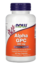 NOW FOODS  Alpha GPC  300mg  60 Veg Capsul.Abd Menşei.54.