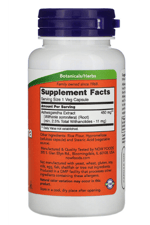 NOW Foods Ashwaganda  Standardized Extract  450 mg  90 Veg Capsul.Abd Menşei.38.