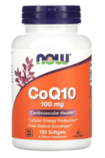 NOW Foods, CoQ10, 100 mg, 150 Softgels.Abd Menşei.62.