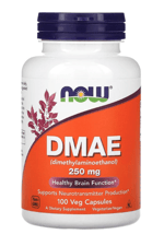 NOW Foods DMAE  250 mg  100 Veg Capsul.USA Menşei.30.