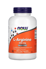 NOW Foods L-Arginine 500mg 250 Veg Capsules.Usa Menşei.44.