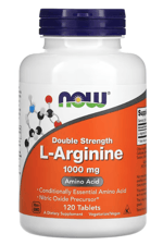 NOW Foods L-Arginine Double Strength 1000mg  120 Tablets.MADE IN USA 4045