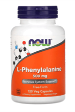 NOW Foods, L-Phenylalanine, 500 mg, 120 Veg Capsules.USA MENŞEİ.40.