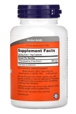 NOW Foods, L-Phenylalanine, 500 mg, 120 Veg Capsules.USA MENŞEİ.40.