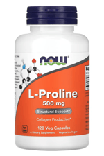 NOW Foods L-Proline 500mg x 120 Veg Capsul.Abd Menşei.39.