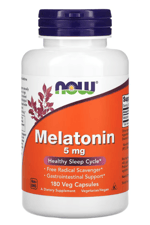 Now Foods, Mela/tonin, 5 mg, 180 Veg Capsul. Usa Menşei.40.