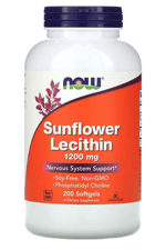 NOW Foods  (Özelsporcugıdaların'dan !!) Sunflower Lecithin, 1,200 mg, 200 Softgels.