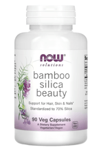 NOW Foods, Solutions, Bamboo Silica Beauty, 90 Veg Capsules (380 mg per Capsule).42.
