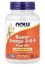 NOW Foods Super Omega 3-6-9 Fish Oil 90 Softgel.Abd Menşei.Ozelsporcugıdaların'dan!!!