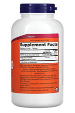 NOW Foods,C-1000  250 Tablets.abd Menşei.