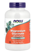 NOW  Magnesium Glycinate With BioPerine® 180 VegCapsul.Özel Sporcu Gıdaların'dan!!.46.