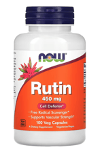 NOW  Rutin  450mg 100 Veg Capsul.Made ın Usa.40.Özel Sporcu Gıdaların'dan
