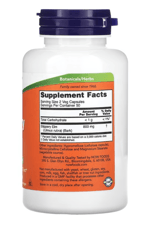 NOW Supplements  Slippery Elm (Ulmus rubra) 400mg  100 Veg Capsules.