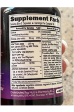 NUTRAHARMONY Liver Cleanse Detox & Repair - Milk Thistle Dandelion Artichoke TUDCA Glutathione & N.A.C - 80% Silymarin - Vegan - Made in USA 60 Capsules.49.