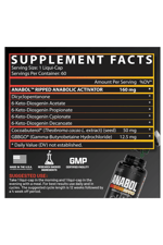 Nutrex  Anabol Ripped Anabolic Muscle Builder for Men, 2-in-1 Muscle Builder and Shredding Supplement, 60 Capsul.Made ın Usa.3843