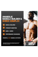 Nutrex  Anabol Ripped Anabolic Muscle Builder for Men, 2-in-1 Muscle Builder and Shredding Supplement, 60 Capsul.Made ın Usa.3843
