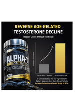 Nutrex Research Alpha-T Magnum Test 120 Capsul  Tonkat Ali, Fadogia Agrestis, Shilajit and Asvaganda  Muscle Builder for Strength, Growth  Hormone Balance.Made In Usa.
