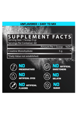 Nutrex Research Creatine Monohydrate Powder Unflavored  5G Micronized Creatine 300gr  60 Servings.Abd Menşei