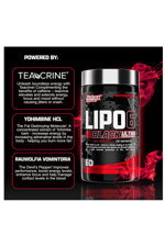 Nutrex Research Lipo-6 Black Ultra Concentrate Thermogenic  60 Capsul.ORJ AMERİKANDIR..AVRUPA İÇERİKLİ DEĞİLDİR!!.