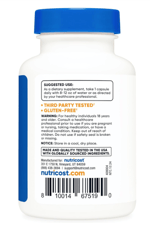 Nutricost CoQ10 100mg,  120 Vegei Capsules High Absorption Coenzyme Q10.