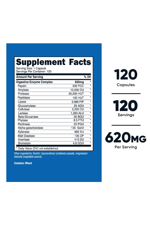 Nutricost Digestive Enzymes Sindirim Enzimleri 620mg, 120 Capsul.Abd Menşei.41.