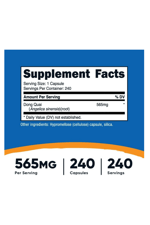 Nutricost, Dong Quai, 565 mg, 240 Capsul.Abd Menşei. HGED34.