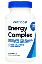 Nutricost Energy Complex 120 Capsules,.Abd Menşei