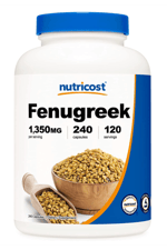 Nutricost Fenugreek Seed 1350mg, 240 Capsul.37.