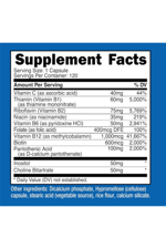 Nutricost High Potency Vitamin B Complex 462mg, 120 Capsules.Abd Menşei.