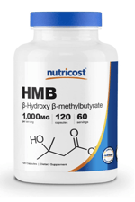 Nutricost HMB (Beta-Hydroxy Beta-Methylbutyrate) 1000mg (120 Capsules) Abd Menşei.36.