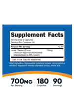 Nutricost Horse Chestnut Extract 700 MG Per Serving, 180 Capsules.