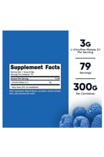 Nutricost L-Citrulline Malate 2:1 (300 Grams) 79 Servis.