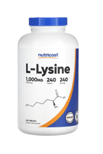 Nutricost, L-Lysine, 1,000 mg , 240 Tablets.44.