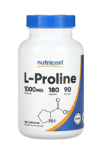Nutricost, L-Proline, 1,000 mg, 180 Capsules (500 mg per Capsule).Usa 37.