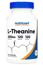 Nutricost L-Theanine 1 Serving 200mg, 120 Capsules.Abd Menşei.