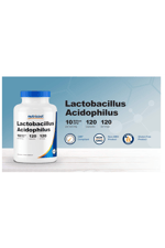 Nutricost Lactobacillus Acidophilus  10 Billion CFU, 120 Vegetarian Capsules.