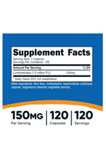 Nutricost Lumbrokinase Capsules 150 mg (120 Capsules) Abd Menşei.