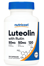 Nutricost Luteolin with Rutin Complex 100mg (50mg Luteolin, 50mg Rutin) 120 Capsules.Abd Menşei.