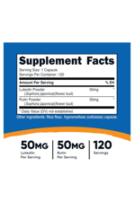 Nutricost Luteolin with Rutin Complex 100mg (50mg Luteolin, 50mg Rutin) 120 Capsules.Abd Menşei.