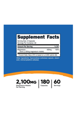 Nutricost, Magnesium Malate, 420 mg, 180 Capsules. Usa 38.
