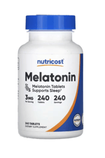 Nutricost, Mela/tonin, 3 mg, 240 Tablets.33.