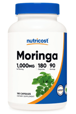 Nutricost Moringa  500mg, 180 Capsules (90 Servings) Abd Menşei