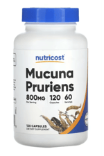 Nutricost   Mucuna Pruriens 800mg 120 Capsul.Abd Menşei.47.