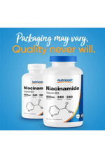 Nutricost Niacinamide Niacin (Vitamin B3) 500mg, 240 Capsules - Non-GMO, Gluten Free Vitamin B3..USA Menşei 38.